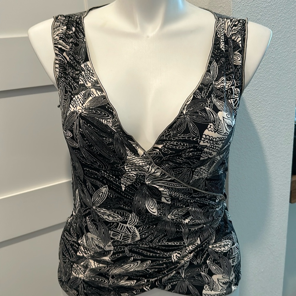 MAX STUDIO Wrap Sleeveless Top